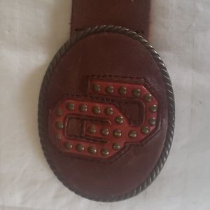 OU Leather Belt 36"